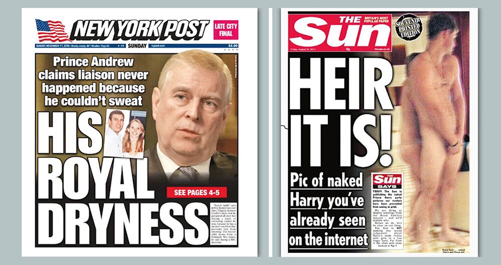 La realeza ha perdido su misterio y seriedad. Ahora aparece sin ropa o bajo sospecha de delitos como la pedofilia en los tabloides, según ha pasado con Harry y Andrés. 
