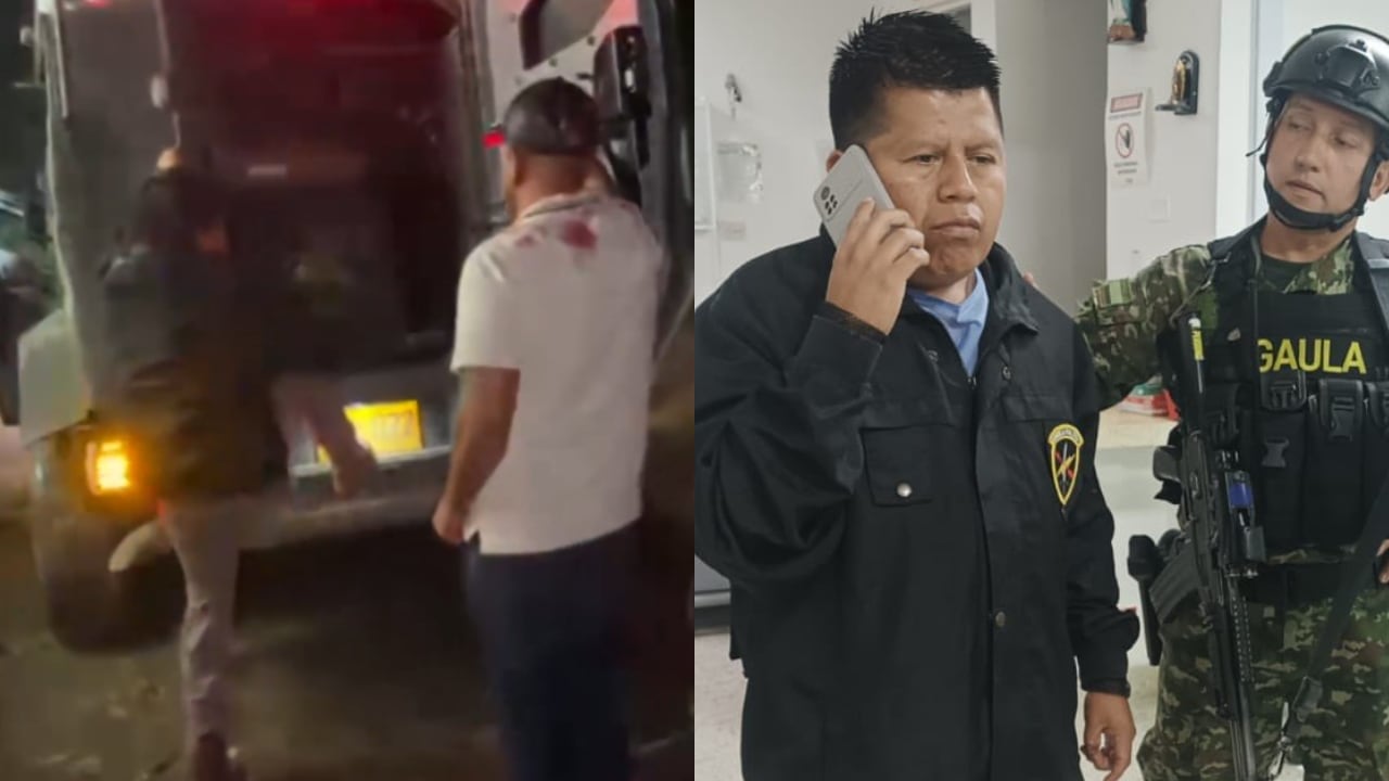 Imágenes de la liberación de Óscar Guachetá, alcalde del municipio de Morales, en Cauca.