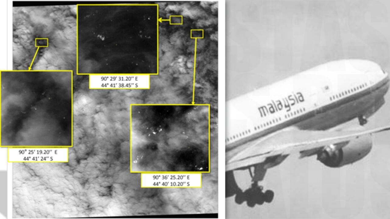 Un satélite de Airbus Defensa y Espacio, que buscaba los restos del avión perdido de Malaysia Airlines, capturó imágenes de 122 objetos en el océano Índico.