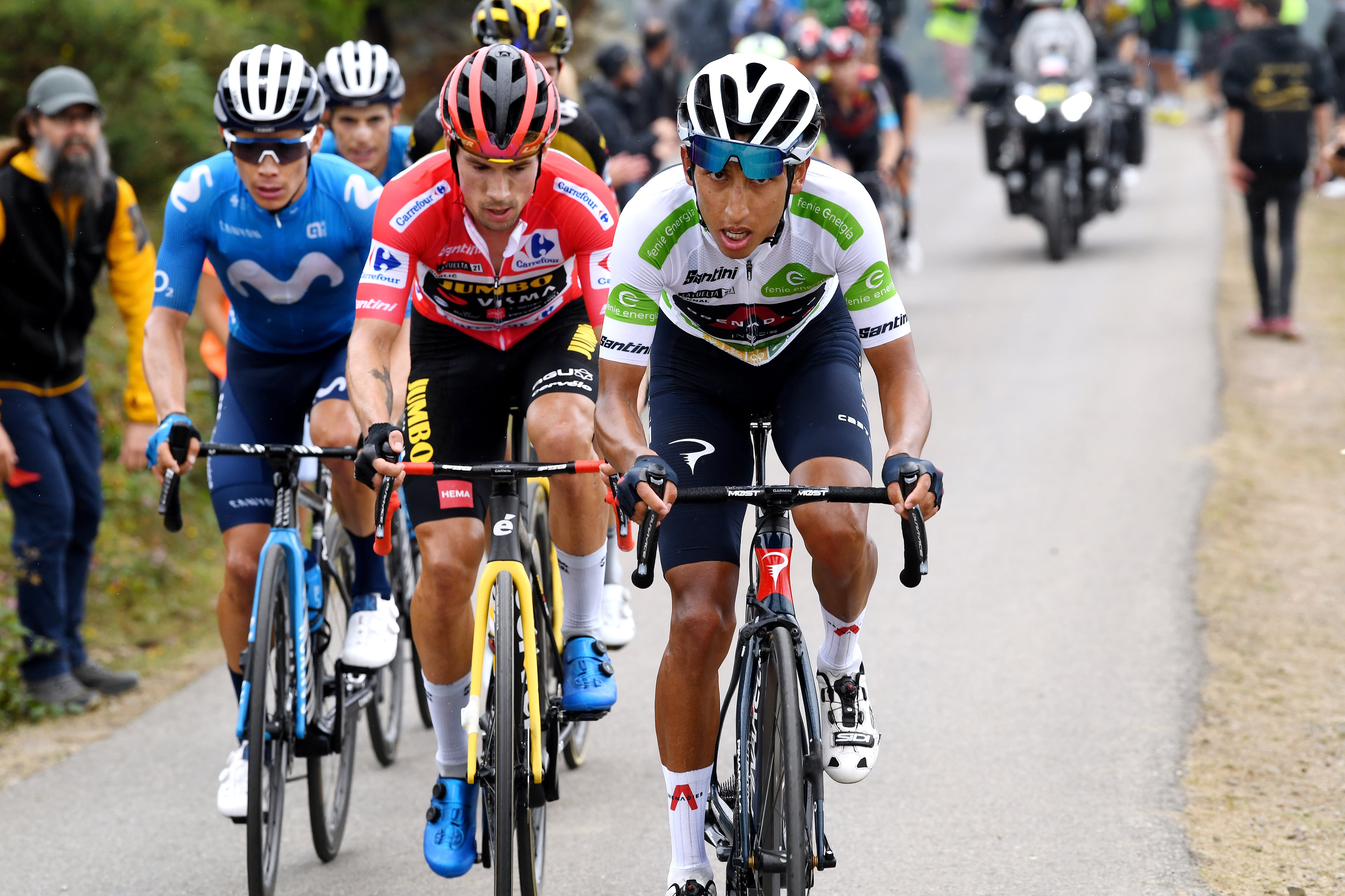 Egan Arley Bernal Gómez y Miguel Ángel López Moreno