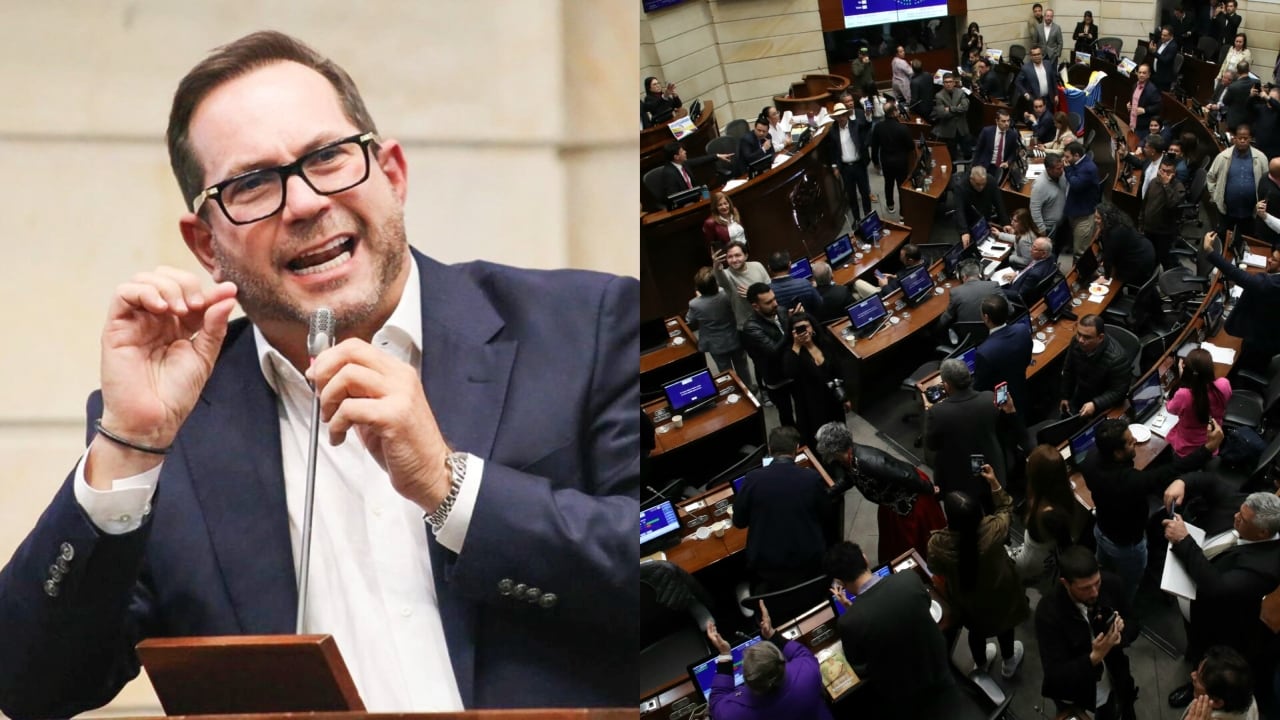 Lidio García, presidente del Senado, y sesión del Congreso.