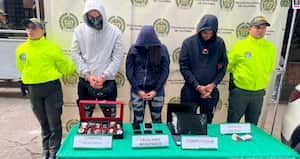 Integrantes de supuesta red que atraca a extranjeros en Medellín.