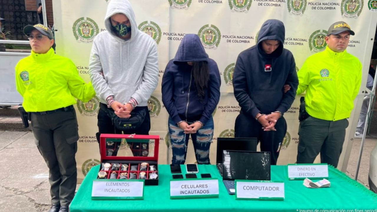 Integrantes de supuesta red que atraca a extranjeros en Medellín.