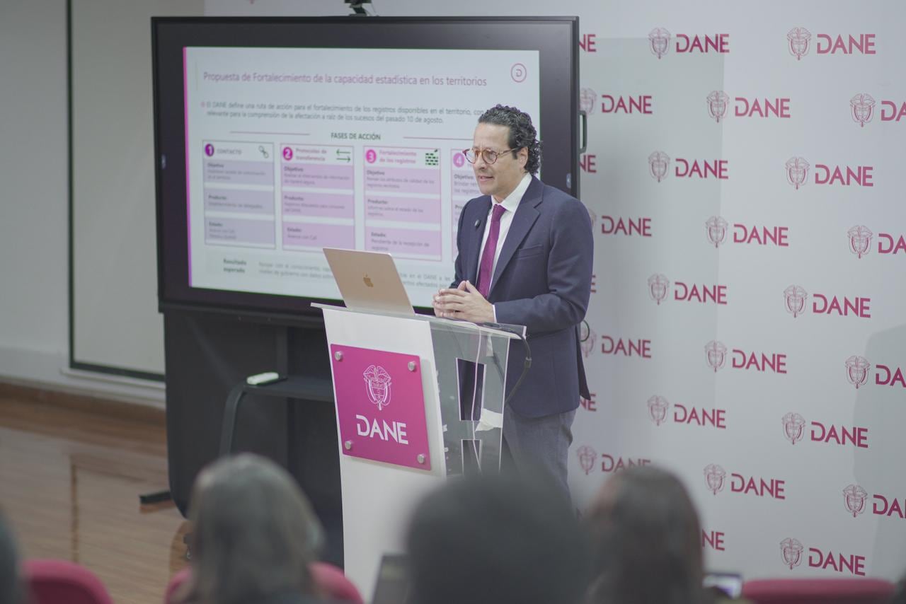 Ricardo Valencia Ramírez, director del Dane.