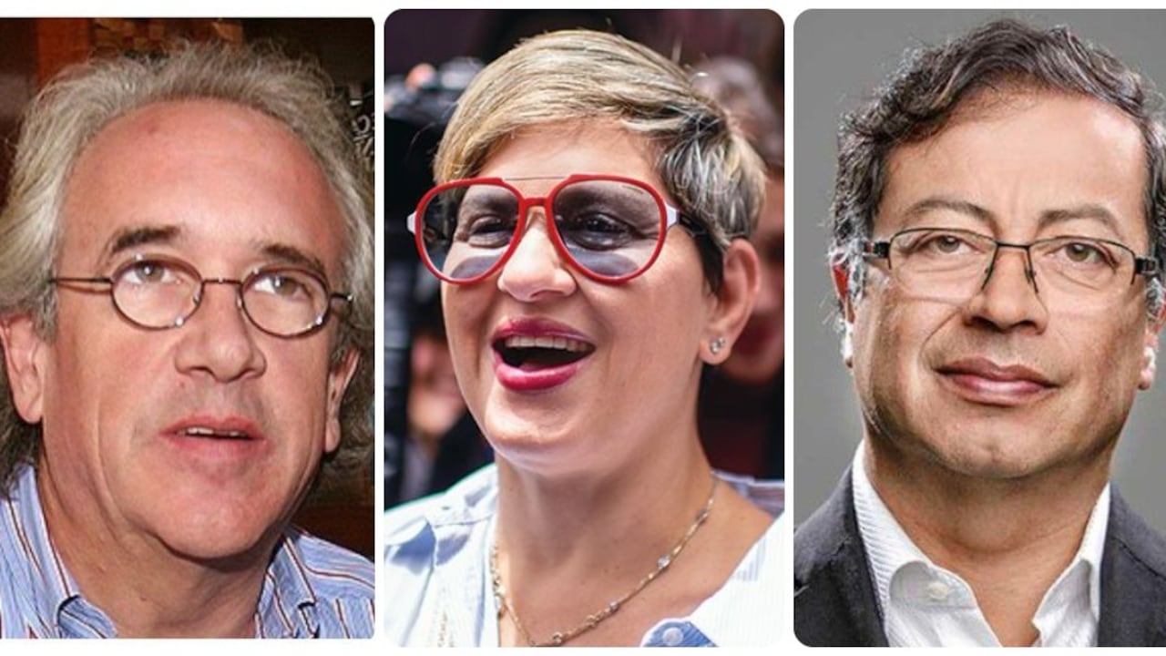 Juan Carlos Pastrana, Verónica Alcocer y Gustavo Petro.