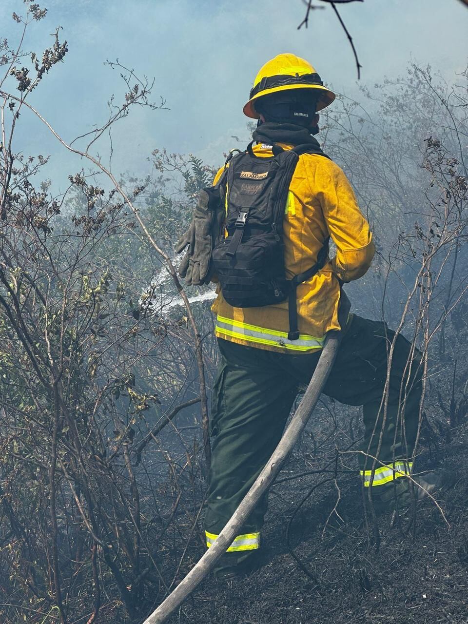 Incendio en Entre Nubes, en Usme