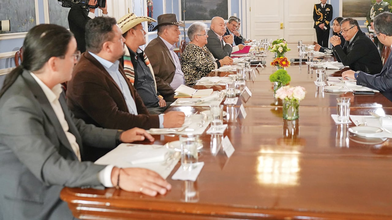 El 4 de octubre los congresistas del partido Comunes estuvieron en la Casa de Nariño para revisar la agenda legislativa con el presidente Gustavo Petro.