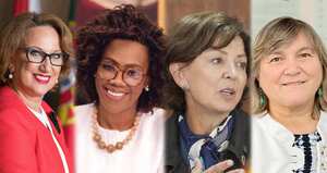 Rebeca Grynspan (Segib); Epsy Campbell (vicepresidenta de Costa Rica); Ana Guezmes (Cepal); y María Noel Vaeza (ONU Mujeres).