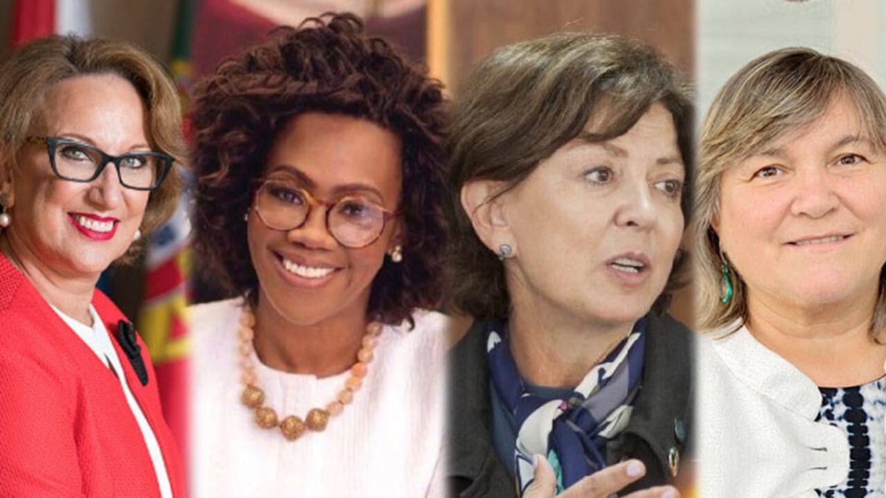 Rebeca Grynspan (Segib); Epsy Campbell (vicepresidenta de Costa Rica); Ana Guezmes (Cepal); y María Noel Vaeza (ONU Mujeres).