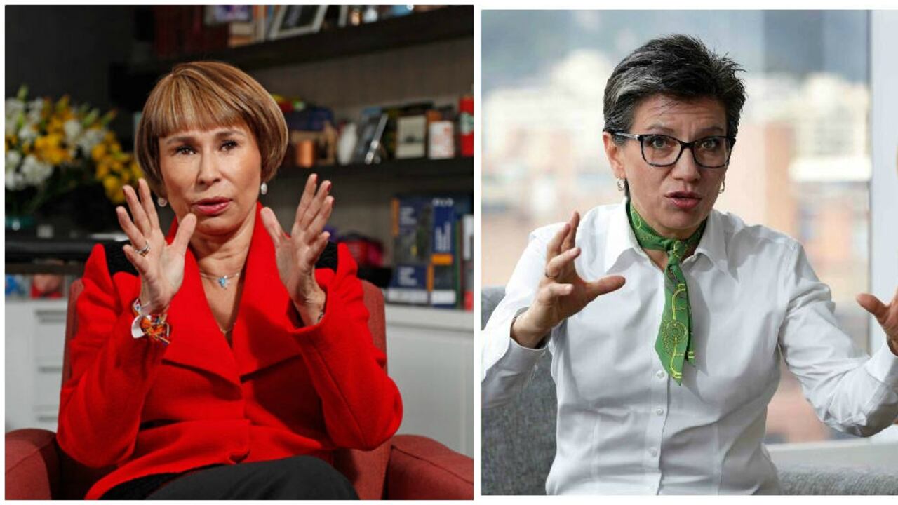 Ministra del Interior, Alicia Arango, y alcaldesa de Bogotá, Claudia López.