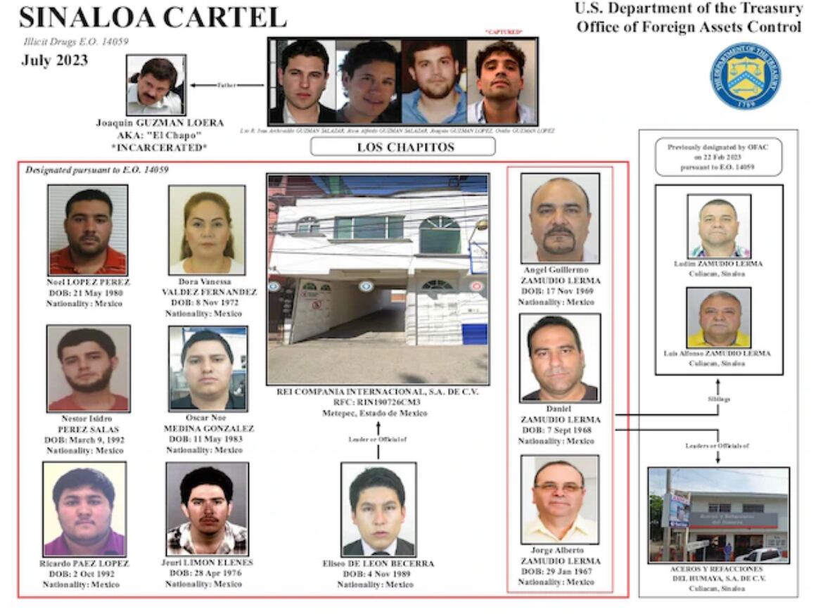 Cartel de Sinaloa. Foto: DEA.