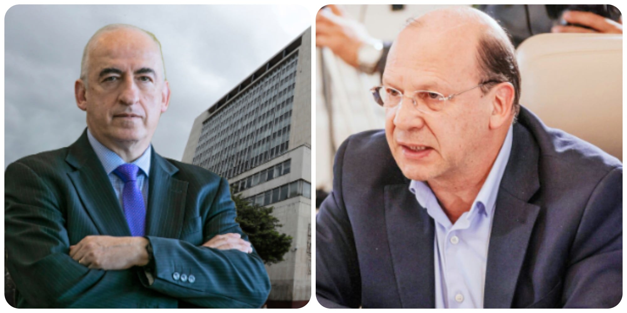 Leonardo Villar, gerente del Banco de la República, y Germán Ávila, ministro de Hacienda.