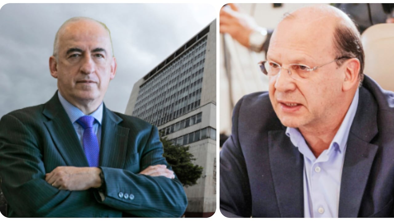 Leonardo Villar, gerente del Banco de la República, y Germán Ávila, ministro de Hacienda.