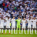 Los titulares del Real Madrid frente a Las Palmas.