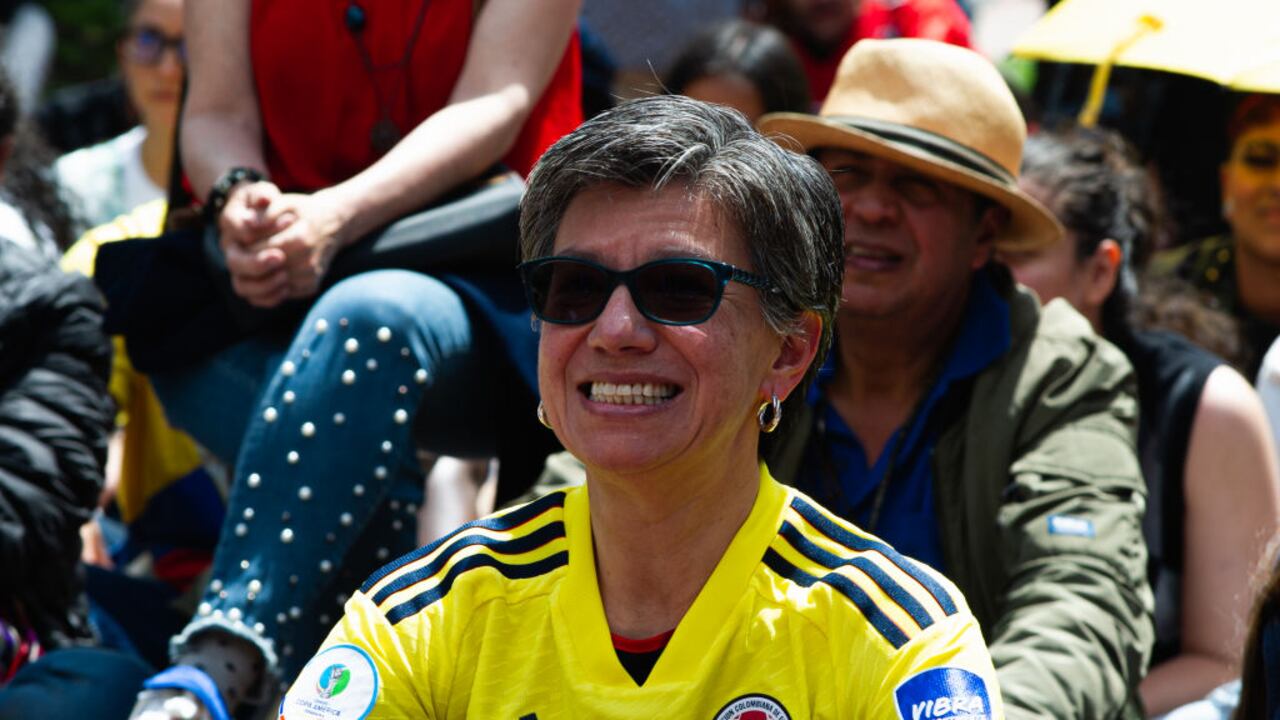 La entonces alcaldesa de Bogotá, Claudia López, el 30 de octubre de 2022 en la capital del país (Foto de Sebastián Barros/NurPhoto vía Getty Images)