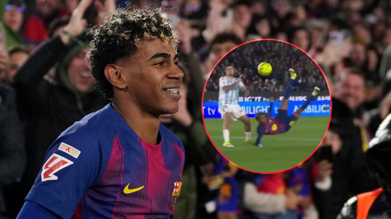 Lamine Yamal marcó uno de los mejores goles de su carrera profesional.