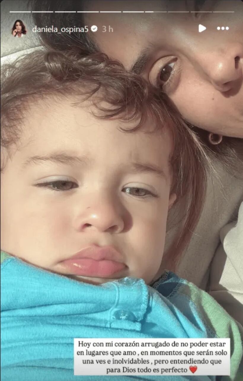 Daniela Ospina habló de los momentos que se pierde y de cómo la afectan