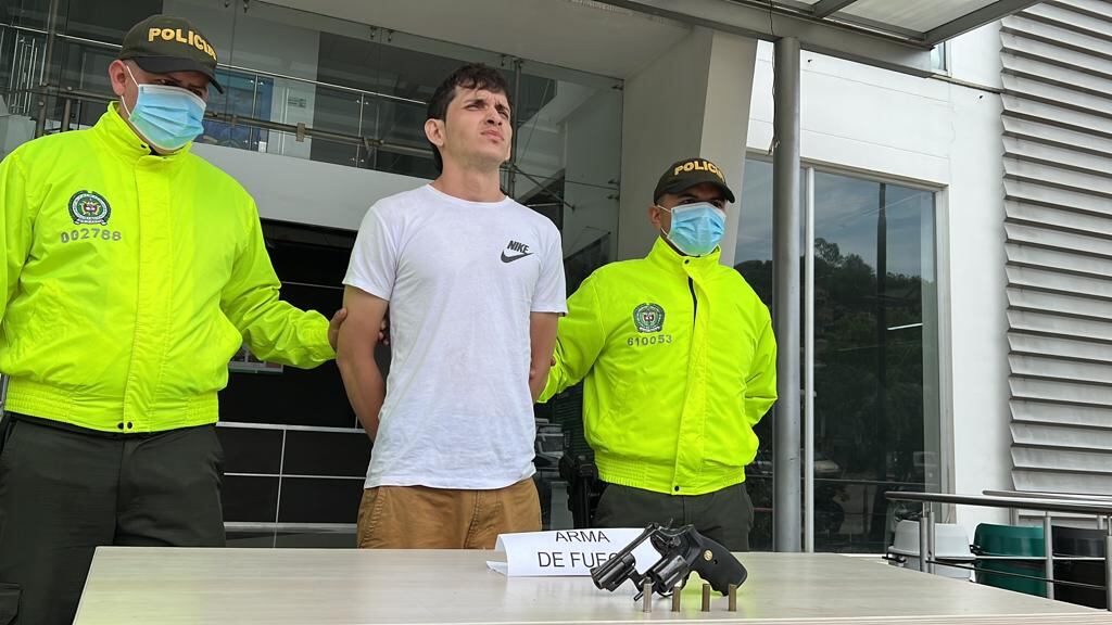 Este es el delincuente capturado señalado de homicidio.