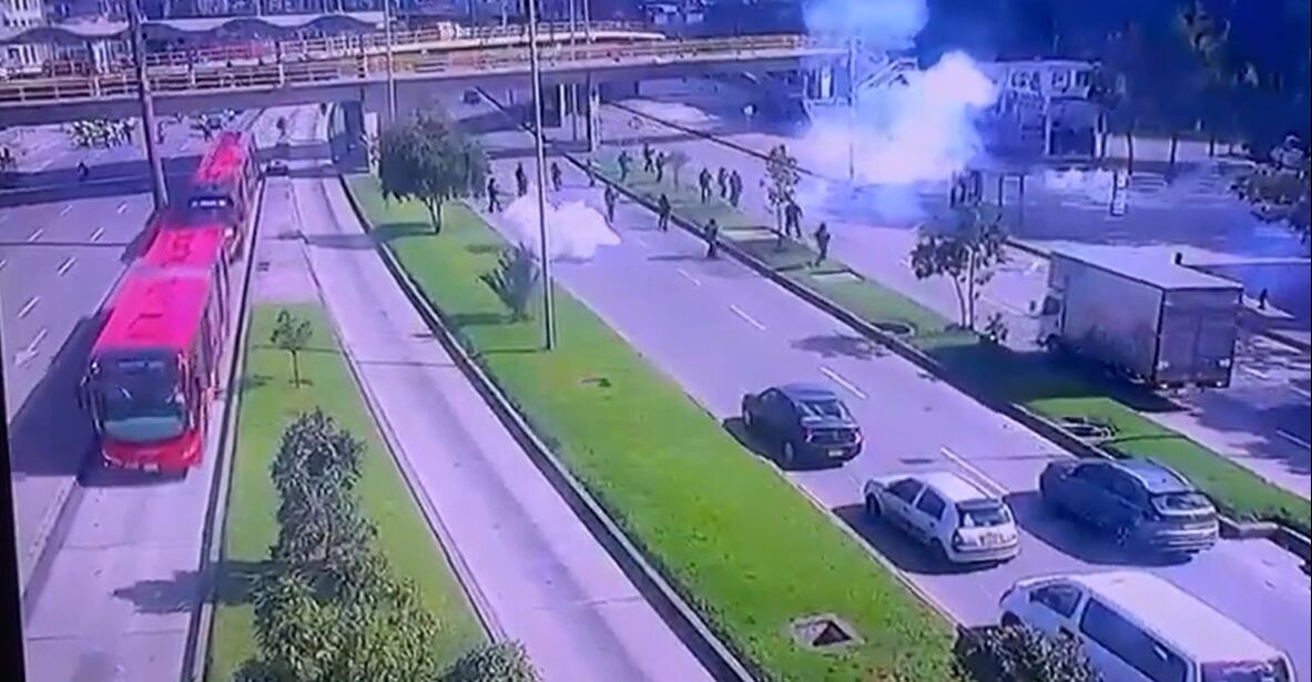 La situación es tensa en esta zona de la capital.