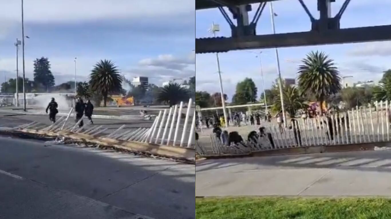 Los disturbios se registran este jueves 11 de septiembre.