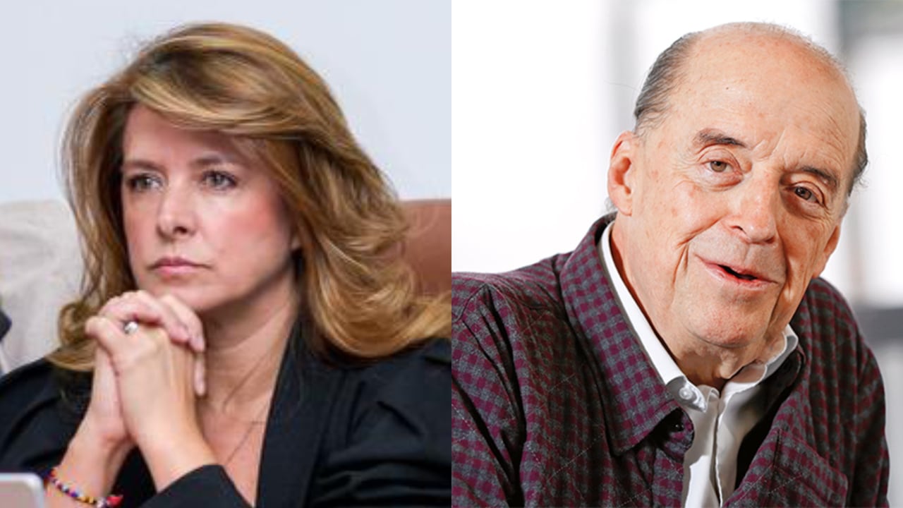 Juana Londoño, presidenta de la Comisión Segunda de la Cámara, y Álvaro Leyva.