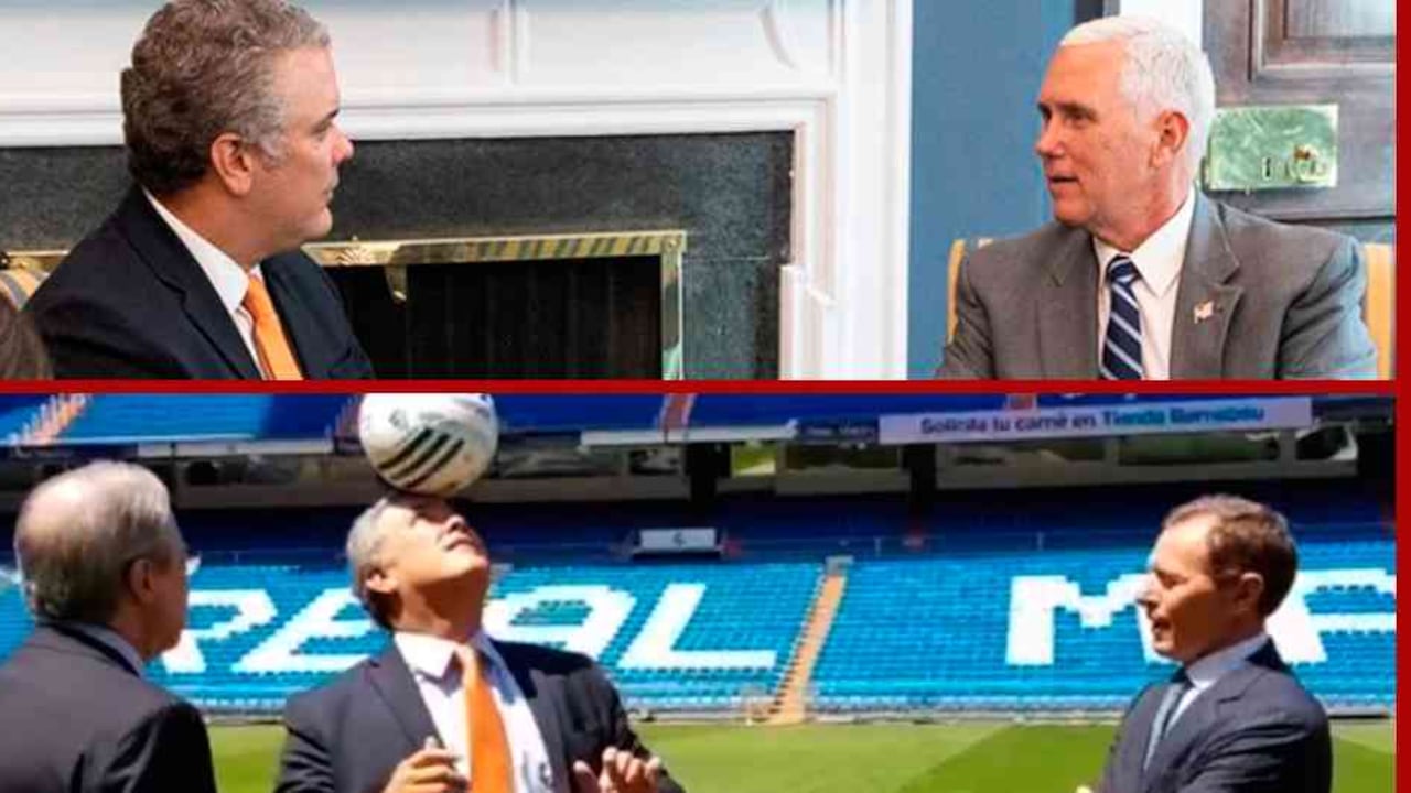 La gira no oficial de Duque inició en Estados Unidos, estuvo en la Casa Blanca; y terminó en Madrid, en donde aprovechó para visitar la casa del Real Madrid.