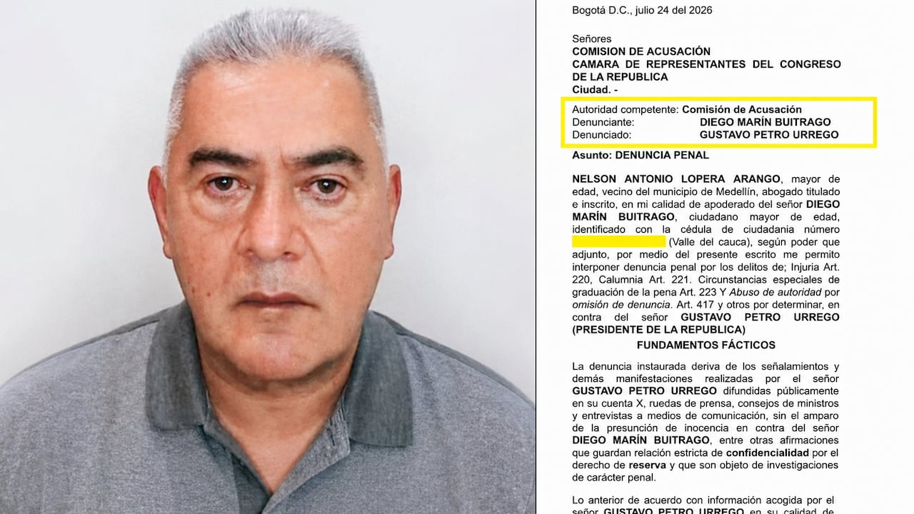 En la acción judicial, se señala que Petro ha hecho diferentes señalamientos contra Diego Marín Buitrago.