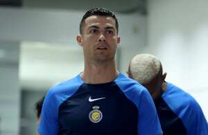 La estrella del fútbol Cristiano Ronaldo.