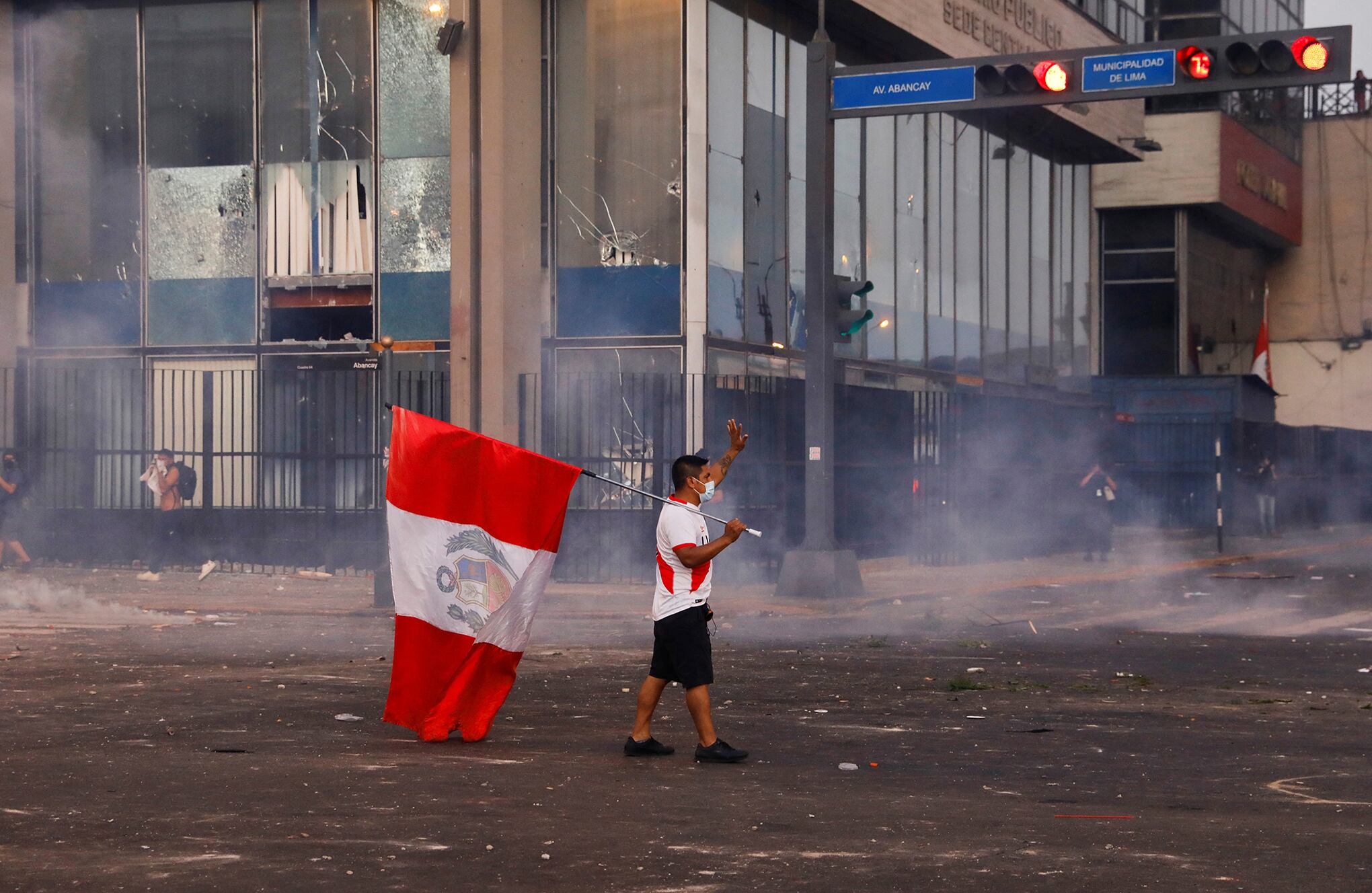fuertes protestas en Perú