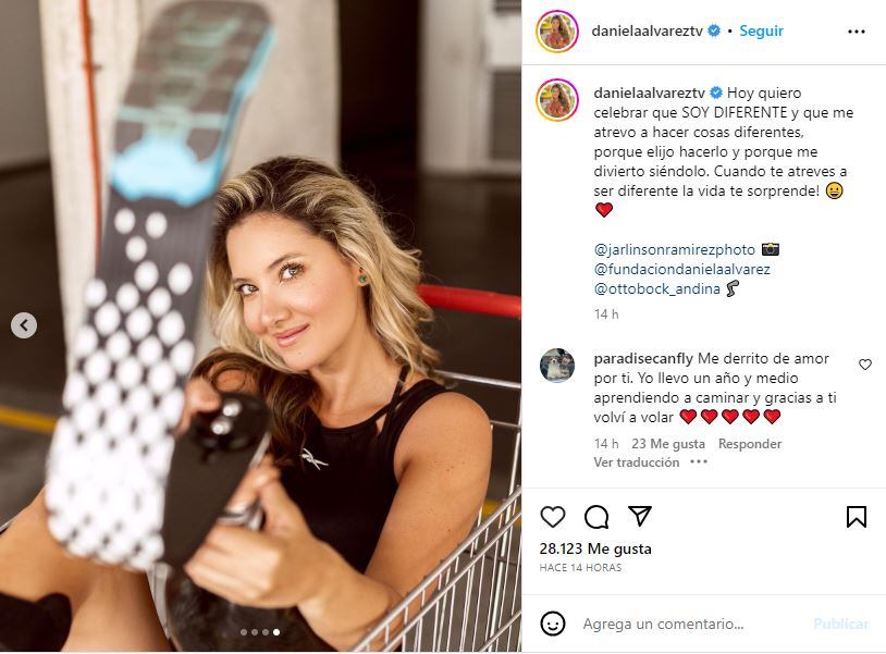 La modelo se dejó ver feliz en unas imágenes.