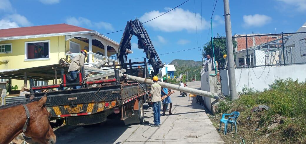 Restablecido el sistema de energía en Providencia tras paso de Huracán Iota