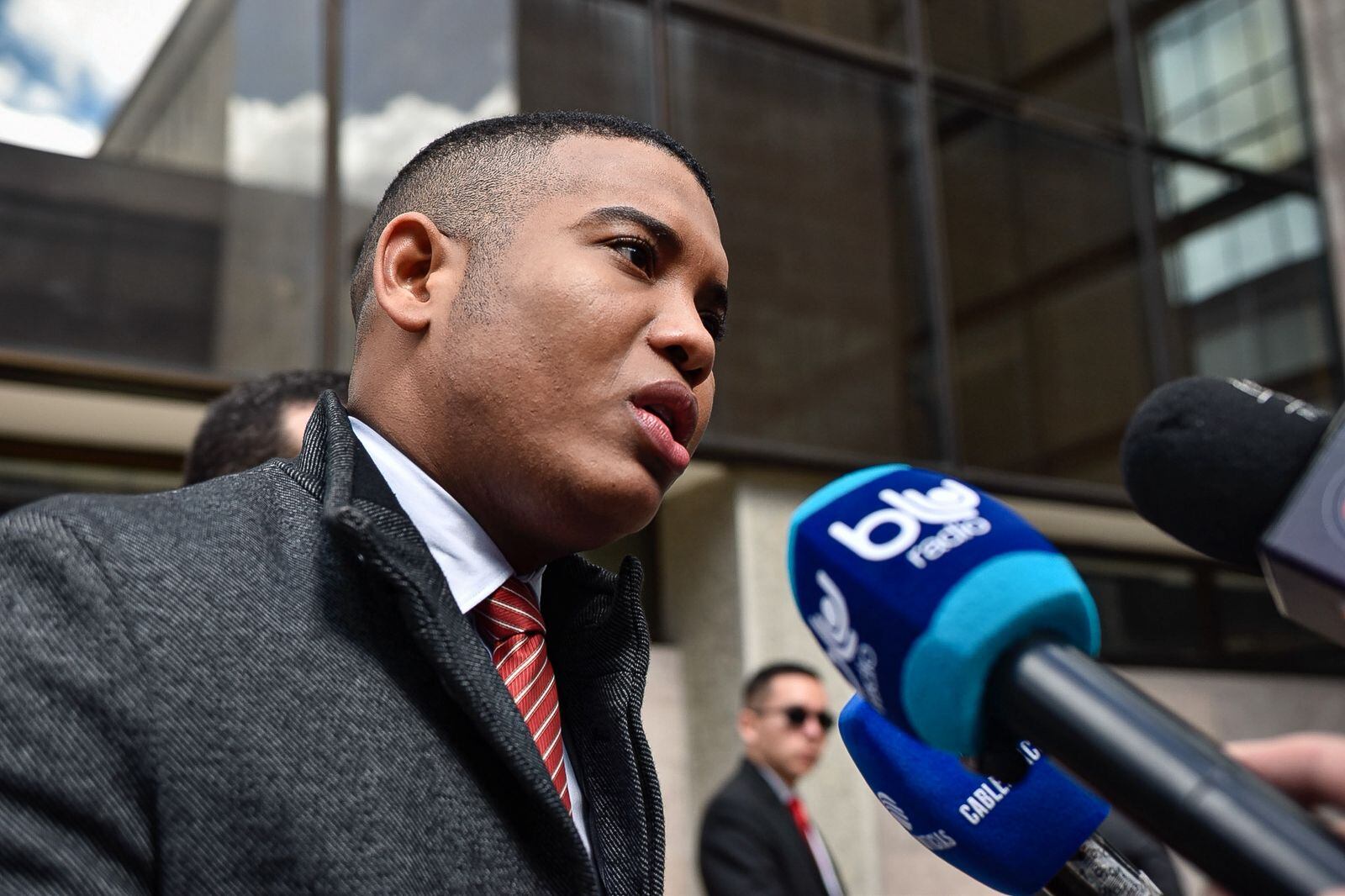 Miguel Polo Polo llegó a la Sala de Instrucción de la Corte Suprema de Justicia para asistir a la audiencia de conciliación con el presidente Gustavo Petro.