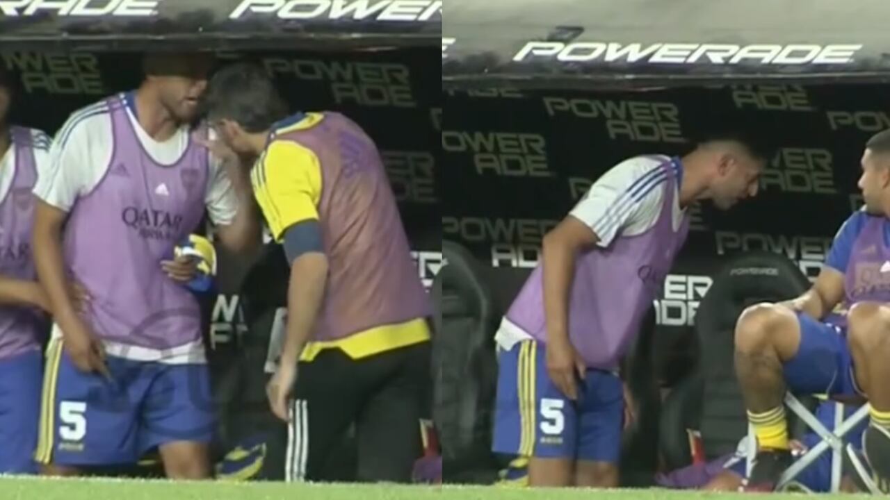 Cristian Pavón salió del campó al minuto 61 con gran frustración por la derrota de Boca en cancha de Independiente