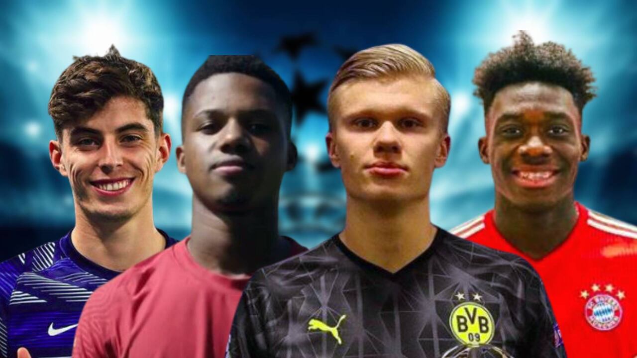 Havertz, Fati, Haaland y Davies, los mejores jugadores Sub-23 de la Champions League