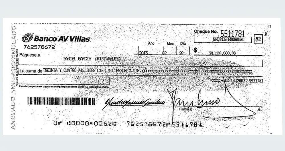 LOS CHEQUES DE ODEBRECHT A GARCÍA ARIZABALETA