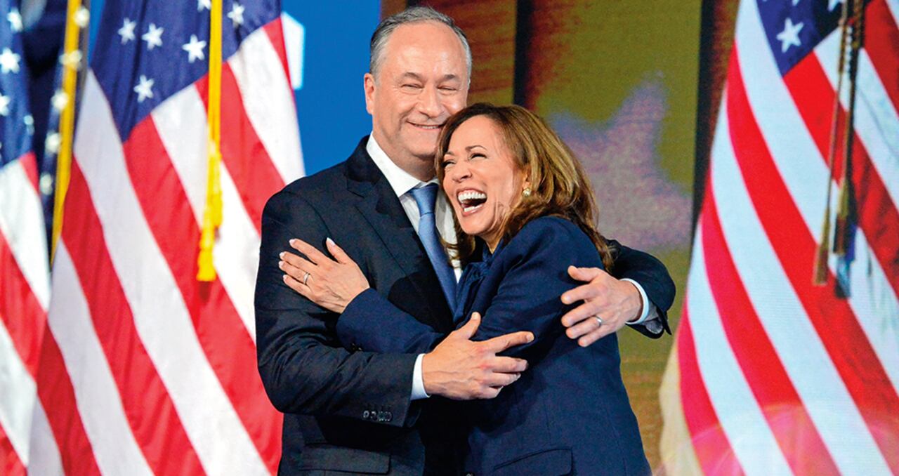 Una cita a ciegas le permitió a Kamala Harris conocer, después de sus 50 años, a su actual esposo, el abogado judío Douglas Emhoff.