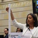 Gaby Arellano, exdiputada venezolana, en el Congreso de la República.