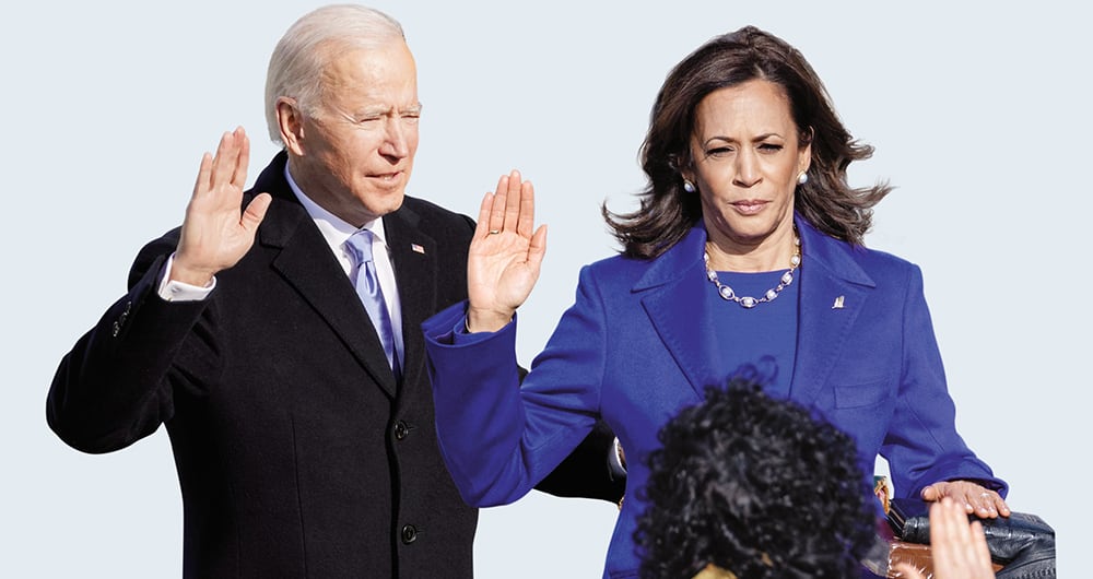Joe Biden y su vicepresidenta, Kamala Harris, prometen devolver la tranquilidad a Estados Unidos.