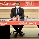 El precandidato presidencial Gustavo Petro se reunió en Madrid con el presidente de España, Pedro Sánchez.