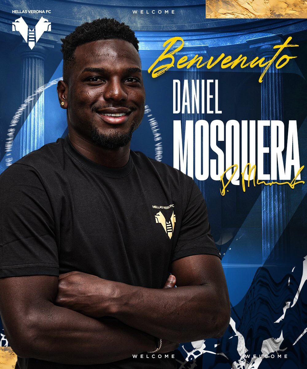 Así le dan la bienvenida a Daniel Mosquera en Italia.