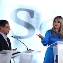 Vicky Dávila con petro