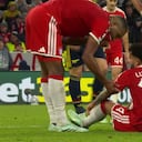 Luis Díaz salió lesionado del juego entre Bayern Múnich y Arsenal