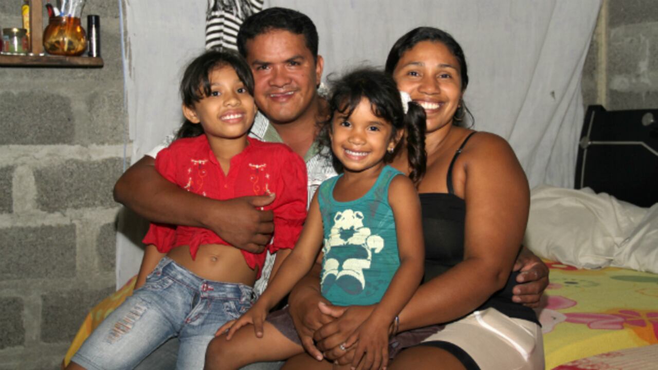 Familia en Córdoba, uno de los departamentos que participará en el tercer encuentro de Reconciliación Colombia.
