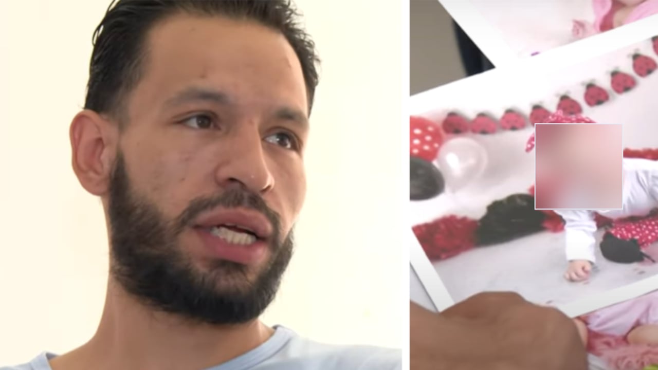 Alexander Montoya Jaramillo, papá de la niña Amaia, de dos años, víctima de maltrato en Medellín.