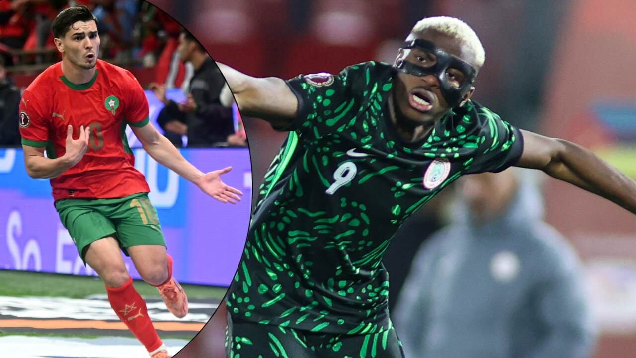 Brahim Díaz y Victor Osimhen.