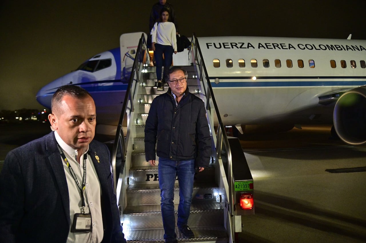 Presidente Gustavo Petro a su llegada a Nueva York