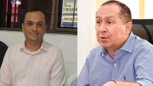 Óscar García Trujillo, personero de Tuluá, y alcalde Gustavo Vélez.