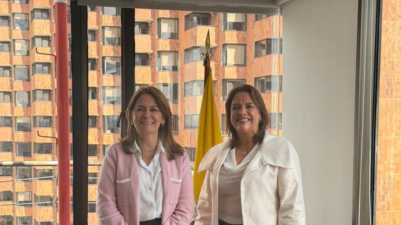 Ministra de Salud, Ana María Vesga, y nueva superintendente de Salud, María Andrea Godoy.