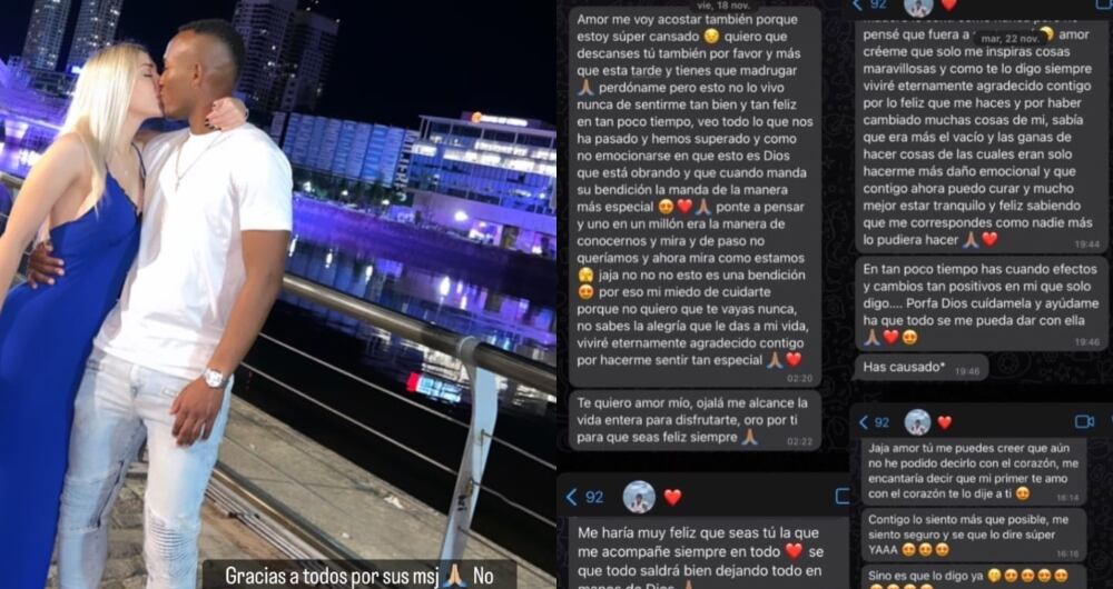 Mensajes de Andrés Balanta a su novia