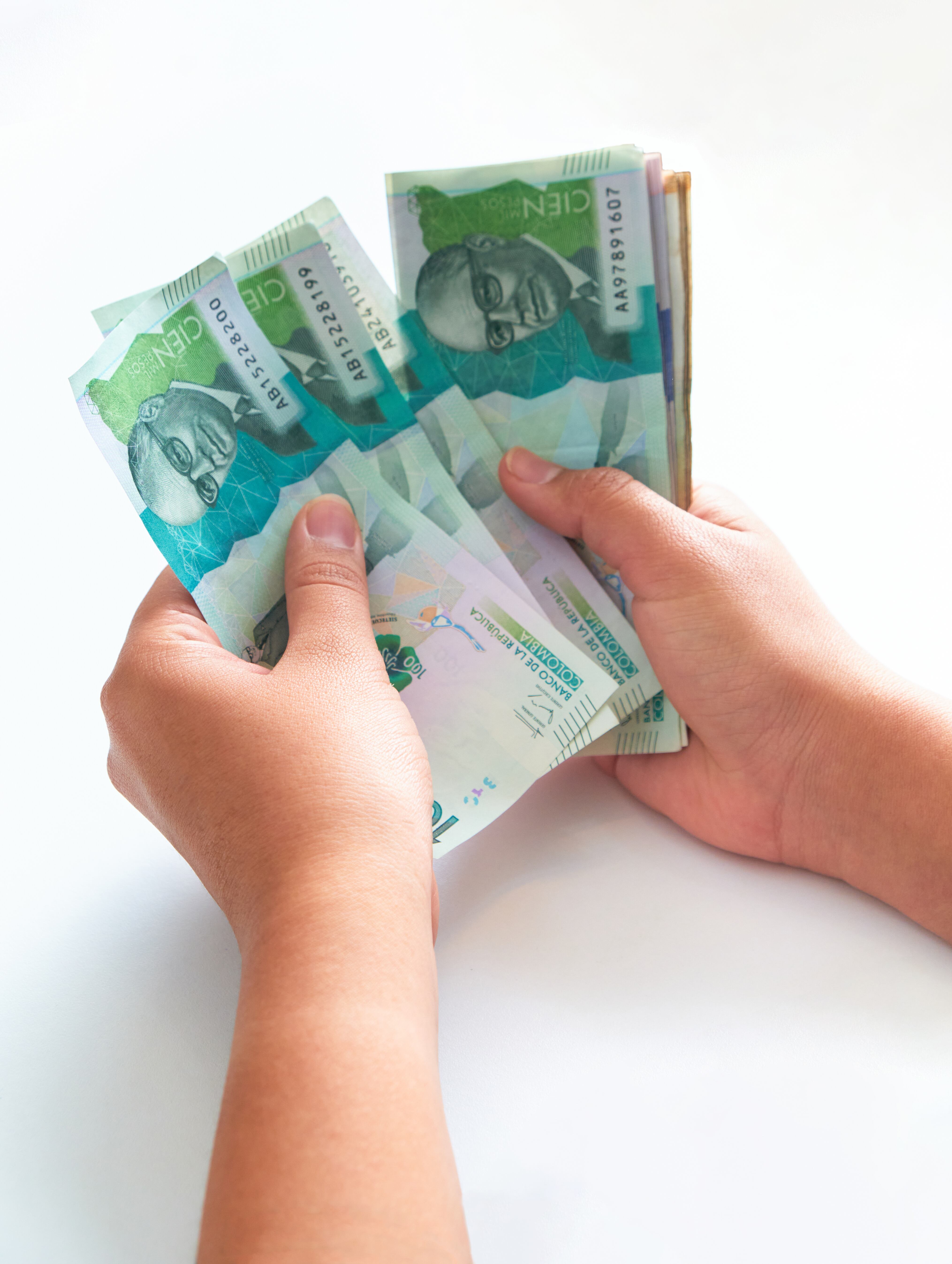 Billete de 100.000 pesos colombianos